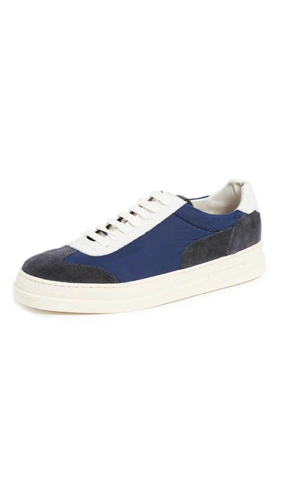 Shop Hudson London Atlantic Nylon Sneakers In Navy