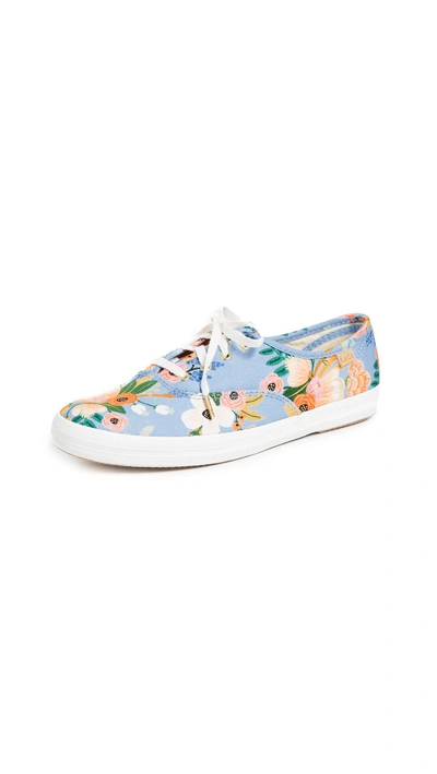 Shop Keds X Rifle Paper Co Sneakers In Periwinkle