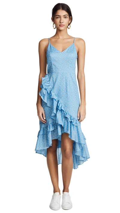 Shop Loveshackfancy Maya Dress In Country Sky Blue