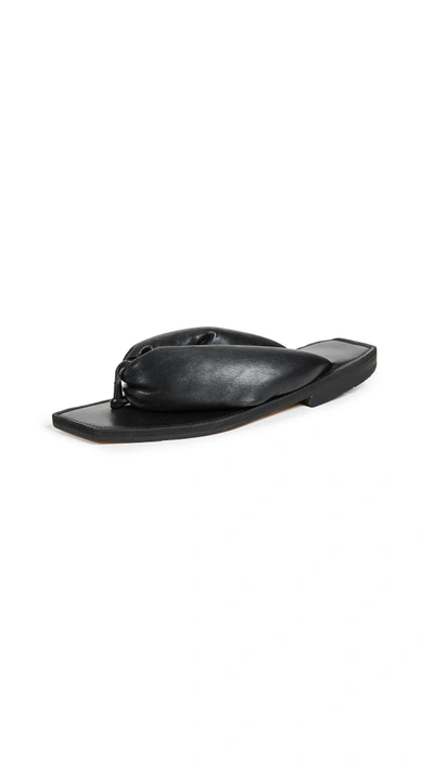 Shop Parme Marin Flip Thong Sandals In Black