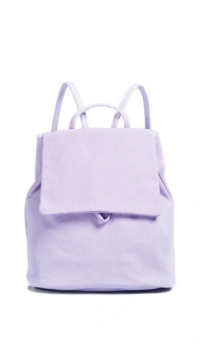 Shop Baggu Canvas Mini Backpack In Lilac