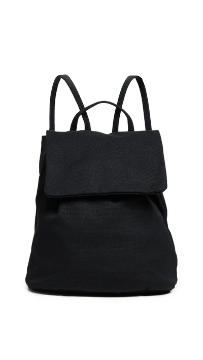 Shop Baggu Canvas Mini Backpack In Black