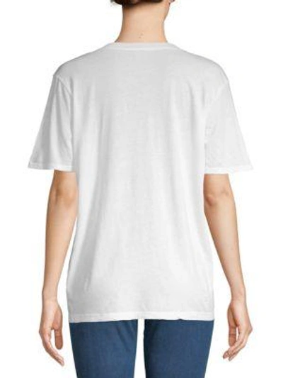 Splendid V-neck Cotton Blend T-shirt In Black