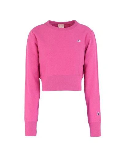 Shop Champion Technical Sweatshirts And Sweaters In Pink