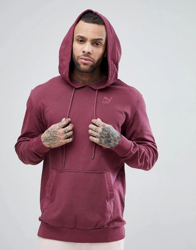 Shop Puma Oversized Hoodie - Purple