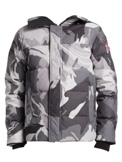 Shop Canada Goose Macmillan Parka In Grey Black Camo