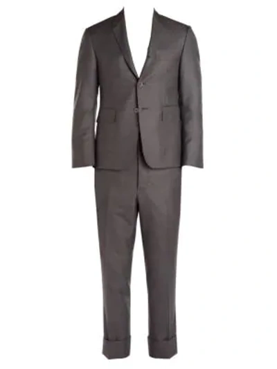 Shop Thom Browne Classic Wool Suit In Grey