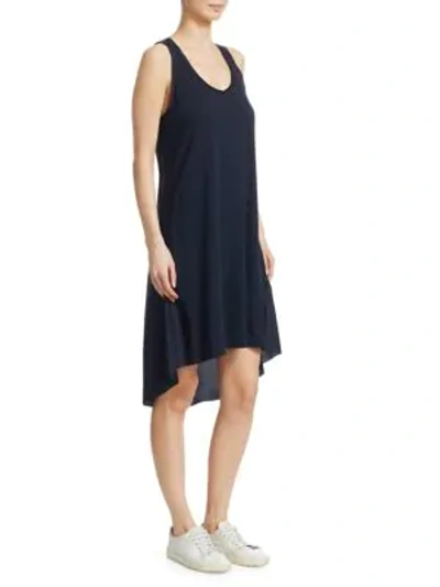 Shop Theory Combo Swing Dress In Navy