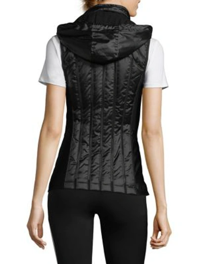 Shop Blanc Noir Tempest Mesh Inset Vest In Black