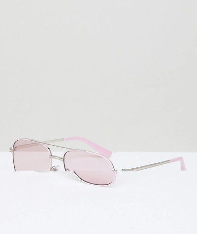 Shop Vogue Eyewear Aviator Sunglasses By Gigi Hadid In Pink - Pink