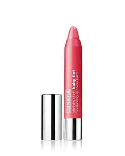 Shop Clinique Chubby Stick Baby Tint Moisturizing Lip Colour Balm In Coming Up Rosy