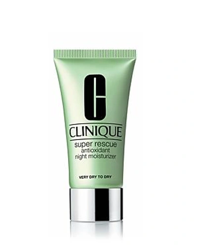 Shop Clinique Super Rescue Antioxidant Night Moisturizer, Very Dry To Dry Skin