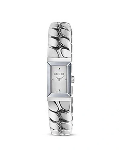 Shop Gucci G-frame Watch, 25mm In Silver