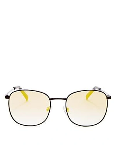 Shop Le Specs Men's Neptune Polarized Square Sunglasses, 49mm In Matte Black