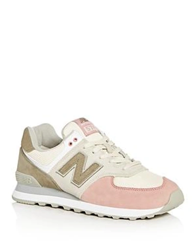 Men s 574 Casual Sneakers From Finish Line In Bone dusted Peach