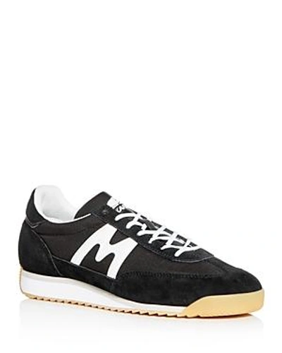 Shop Karhu Men's Champion Air Lace Up Sneakers In Black/ White