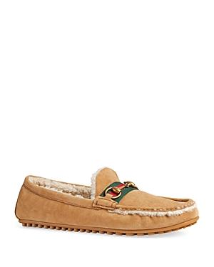 gucci suede drivers
