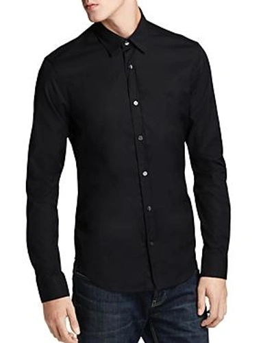 Shop Burberry Cambridge Slim Fit Button-down Shirt In Black
