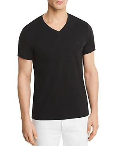 Shop Burberry Jadford V-neck Tee In Black