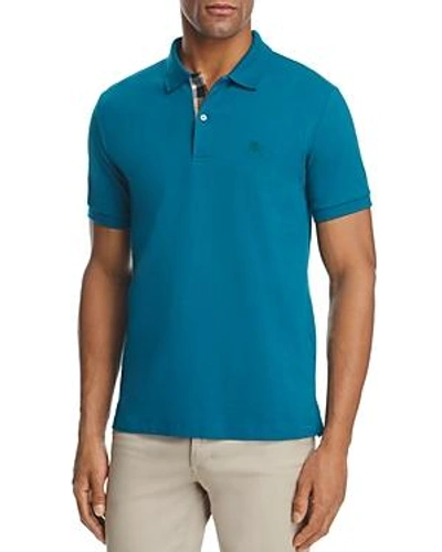Shop Burberry Regular Fit Polo Shirt In Pine Green