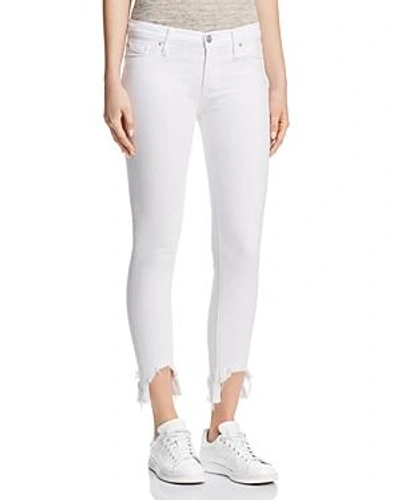 Shop Hudson Mid Rise Skinny Crop Jeans In Destroyed