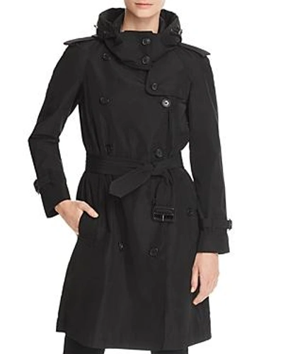 Shop Burberry Amberford Raincoat In Black