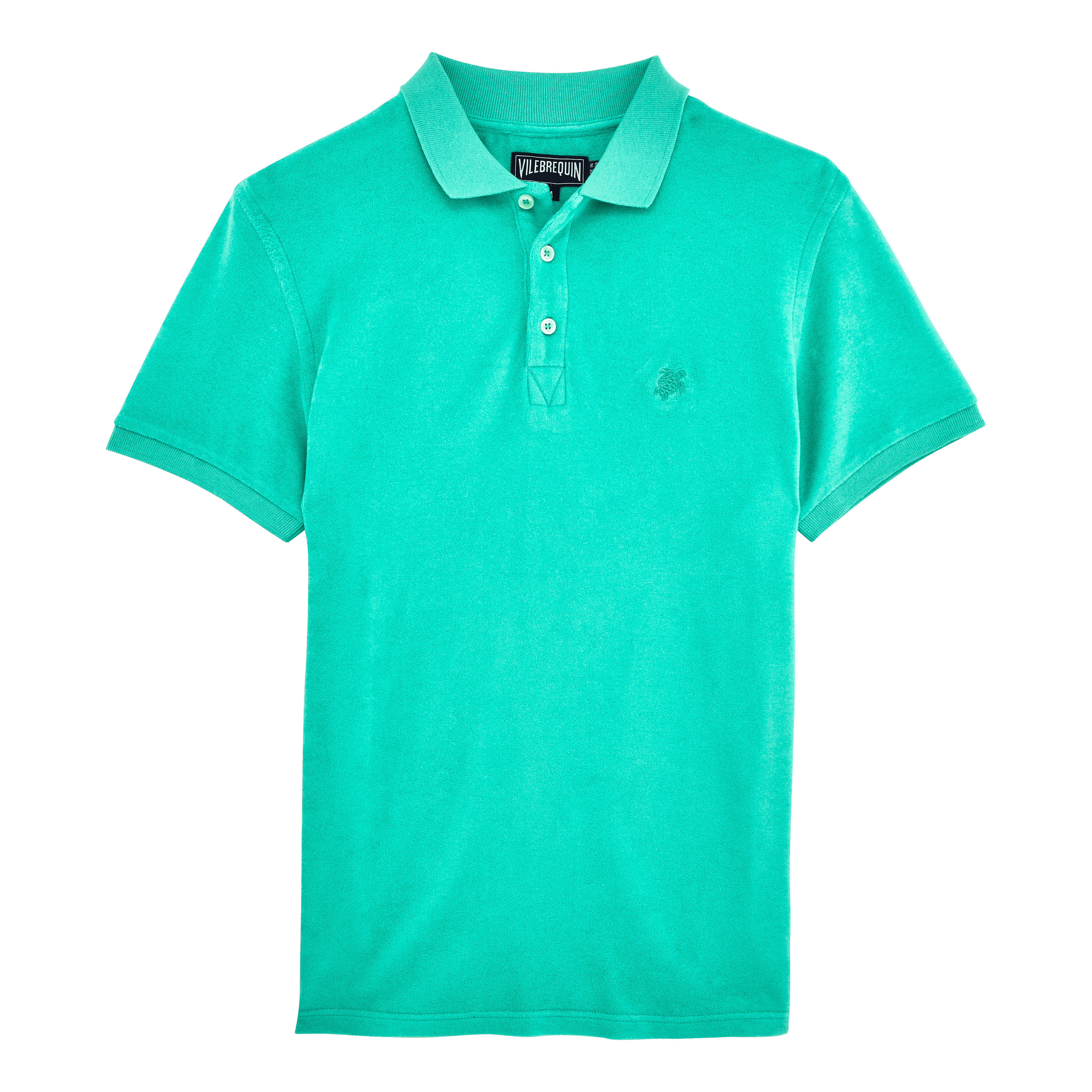 terry cloth polo shirt