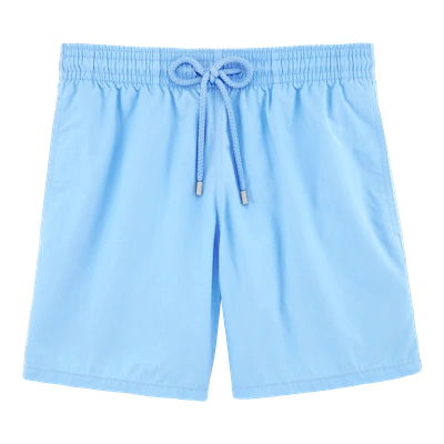 Shop Vilebrequin Men Swimwear - Men Swimwear Solid - Swimming Trunk - Moorea In Blue