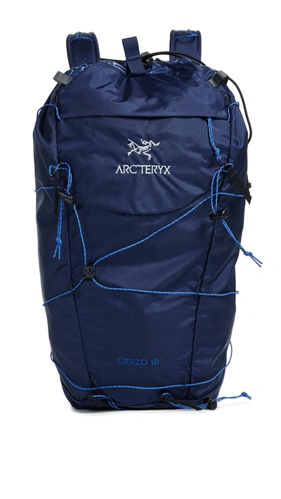 Shop Arc'teryx Cierzo 18 Backpack In Inkwell