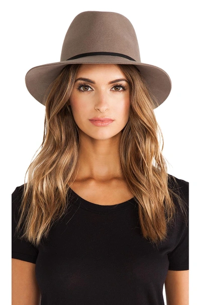 Shop Janessa Leone Lola Hat In Brown