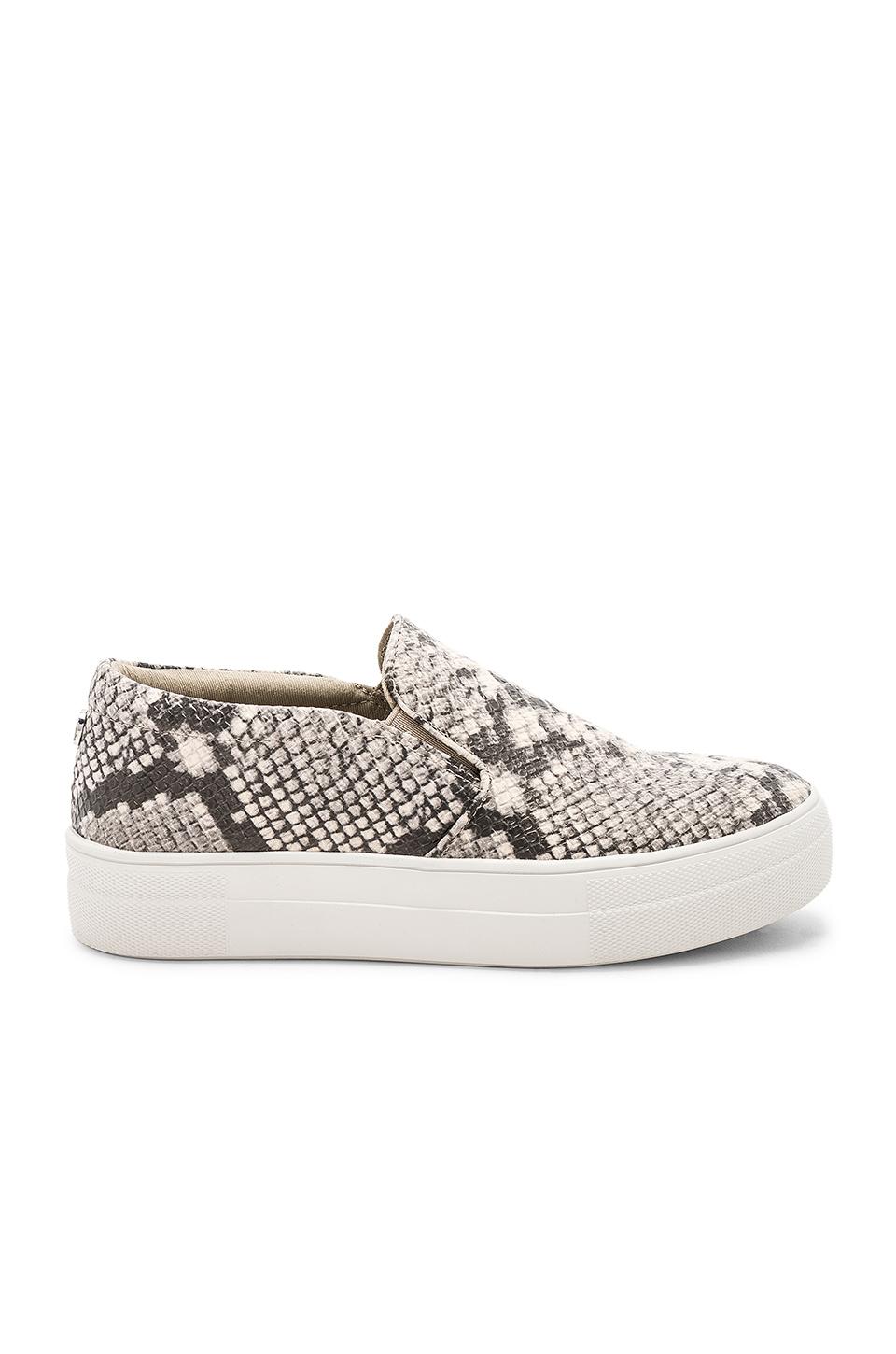 steve madden gills snakeskin sneakers