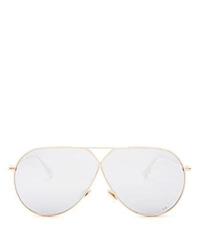 Shop Dior Women's Stellaire 4 Mirrored Sunglasses, 65mm In Gold/silver