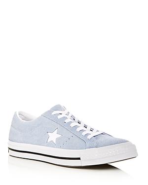 Converse Men's One Star Suede Lace Up Sneakers In Blue Chill Suede |  ModeSens