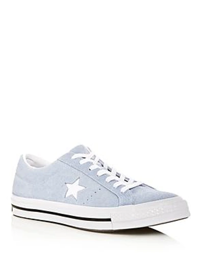 Shop Converse Men's One Star Suede Lace Up Sneakers In Blue