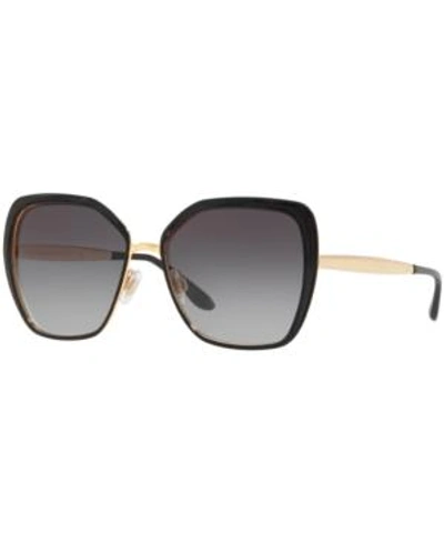 Shop Dolce & Gabbana Sunglasses, Dg2197 In Gray Gradient/black Matte