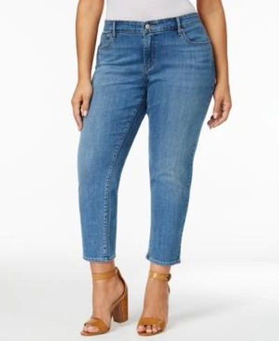 Shop Levi's Plus Size 711 Ankle Skinny Jeans In Carmel Way
