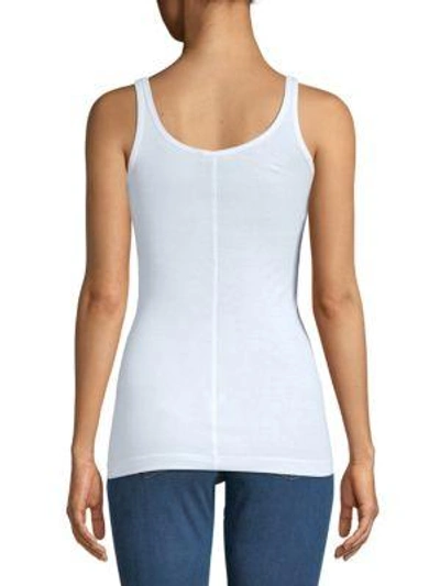 Shop Vince Favorite Ribbed Tank Top In Heather Grey