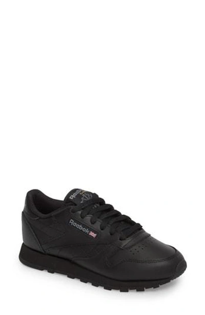 Shop Reebok Classic Leather Sneaker In Black/ White