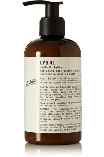 Shop Le Labo Lys 41 Body Lotion, 237ml - One Size In Colorless