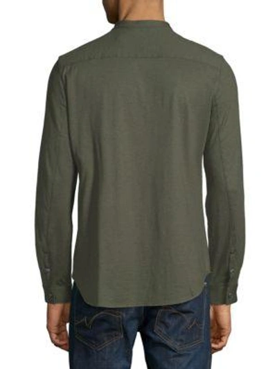 Shop John Varvatos Long-sleeve Button-down Shirt In Black