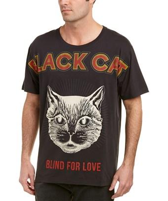 gucci black cat tee