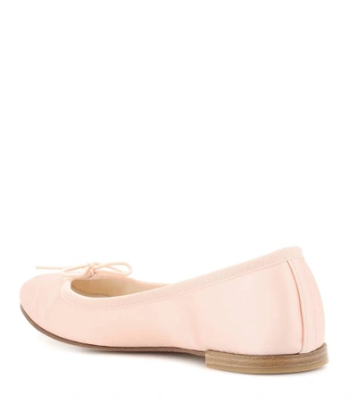 Shop Repetto Cendrillon Satin Ballerinas In Pink