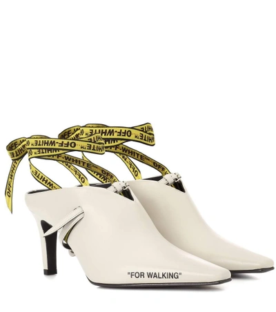 Shop Off-white For Walking Leather Mules In White