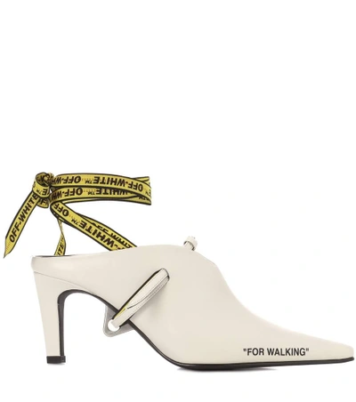 Shop Off-white For Walking Leather Mules In White