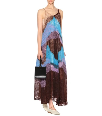 Shop Jil Sander Mohair-blend Dress In Multicoloured