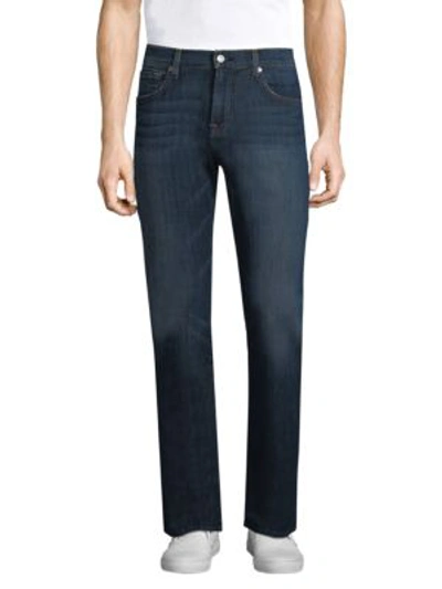 Shop 7 For All Mankind Faded Bootcut Jeans In New York Dark