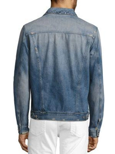 Shop Ag Dart Denim Jacket In Blue