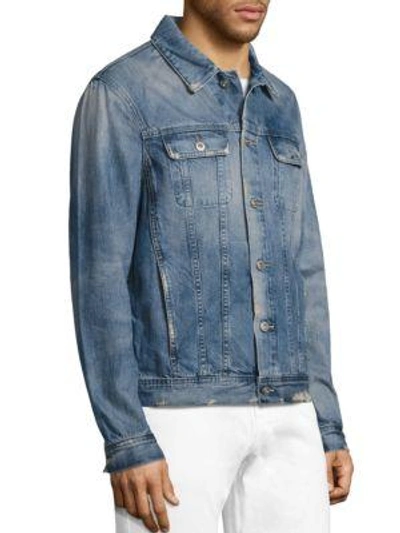 Shop Ag Dart Denim Jacket In Blue