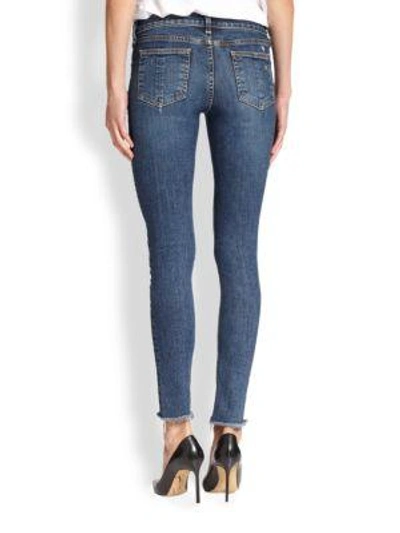 Shop Rag & Bone La Paz Distressed Skinny Jeans In Blue