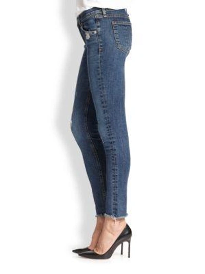 Shop Rag & Bone La Paz Distressed Skinny Jeans In Blue